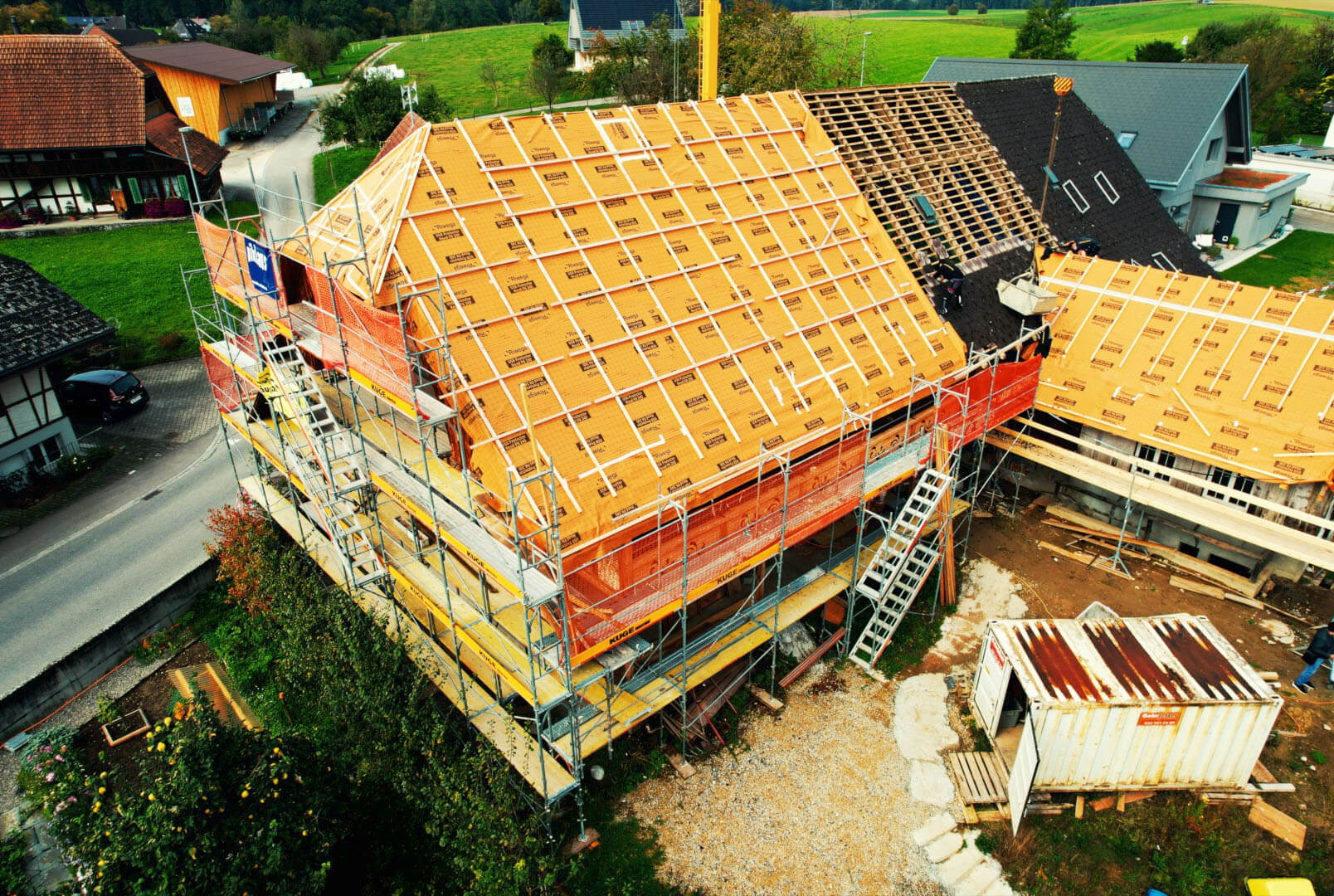 Dachgerüst – Foto: KUGE Bau AG