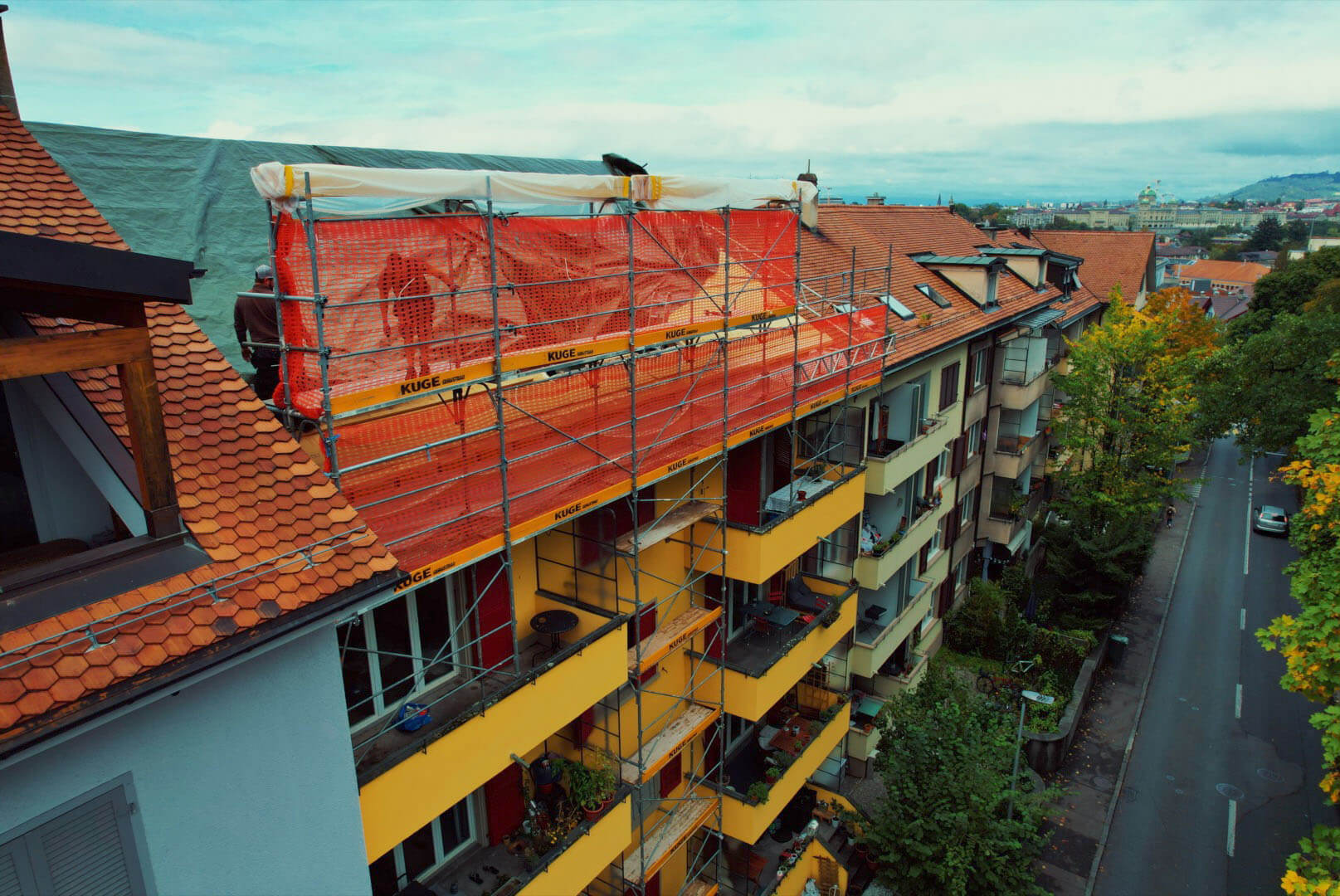 Fassadengerüst – Foto: KUGE Bau AG